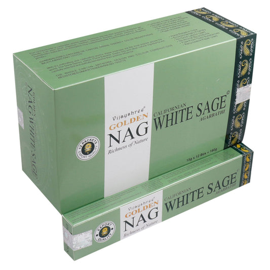 15 g Golden Nag Räucherstäbchen – Weißer Salbei