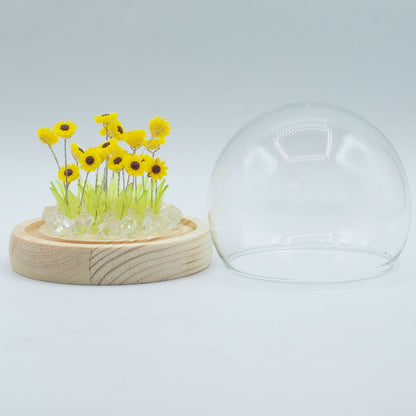 Gartenkuppel Floral Glow – 20 Sonnenblumen – USB-LED