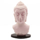 Lámpara de busto de Buda craquelado en color cereza - base oval