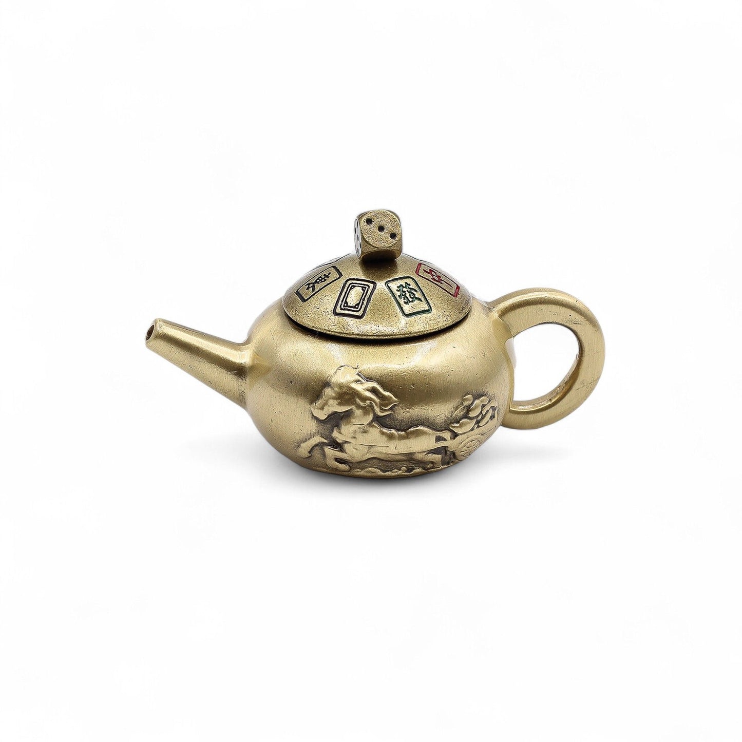 Feng Shui Fortune - Glücksteekanne mit rotierenden Würfeln