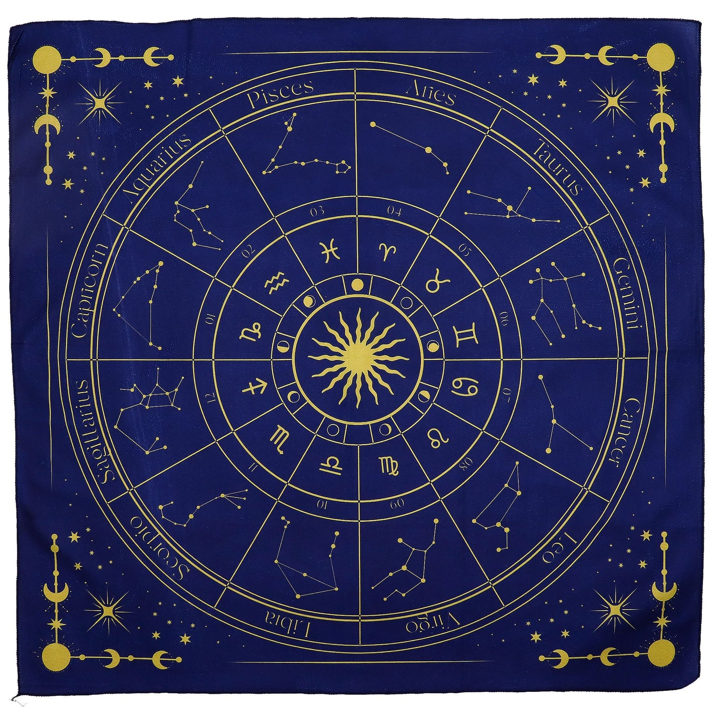 Tissu de lecture de tarot - Zodiaque