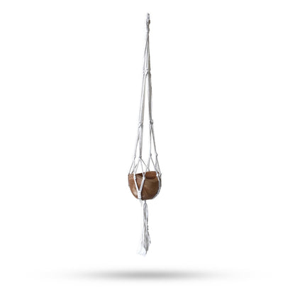 Macrame Soporte Clásico - Natural Med Pot