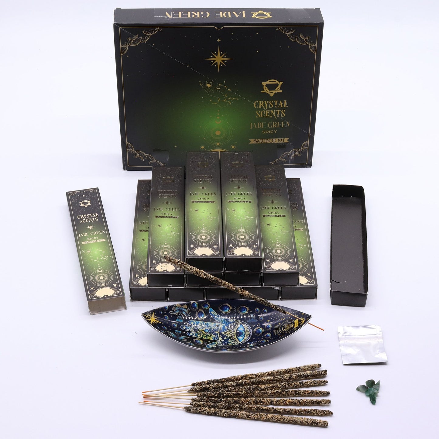 Jade Crystal Scents Räucherstäbchen - Würzig