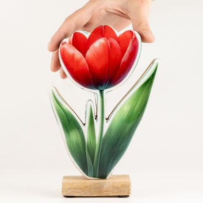 Plantas decorativas de madera - Tulipán grande