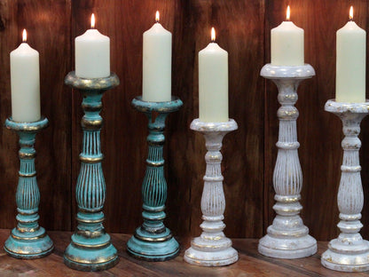 Candelabro Pequeño - Oro Blanco