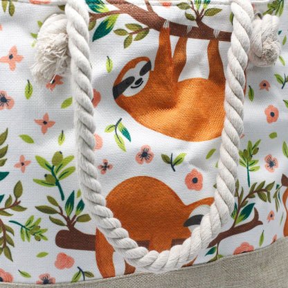 Bolso Shopper Asa Cuerda Perezosos