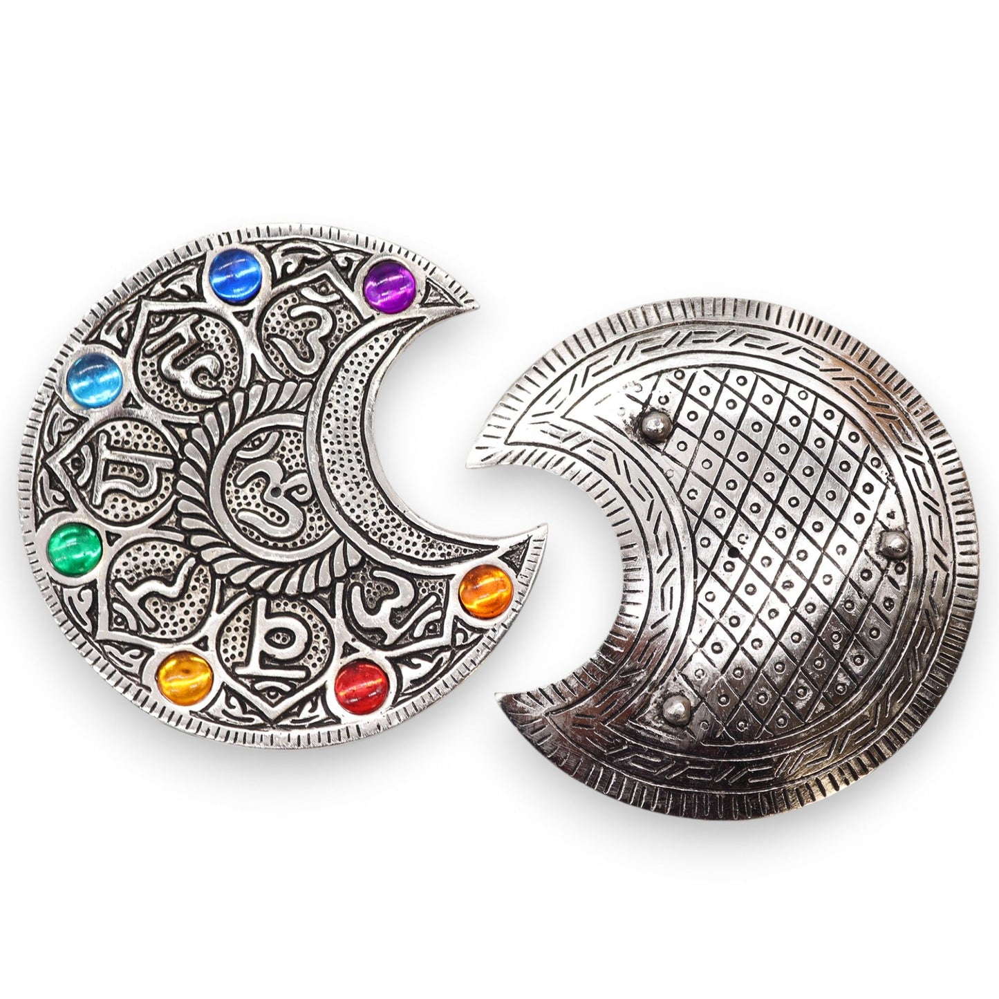 Räucherstäbchenhalter „Sieben Chakren, Mond“, 11,5 cm