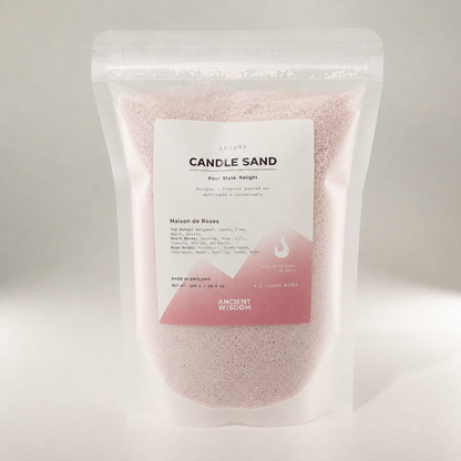 Arena perfumada para vela - Rosa empolvada - Maison de Roses - 300g