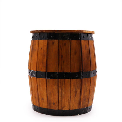 Taburete de barril de cerveza y soporte para sombrilla - Natural