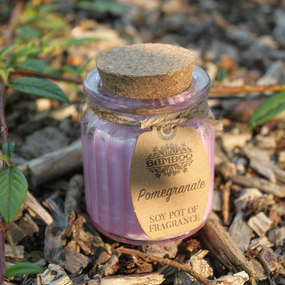 Soy Wax Candle Jar - Pomegranate
