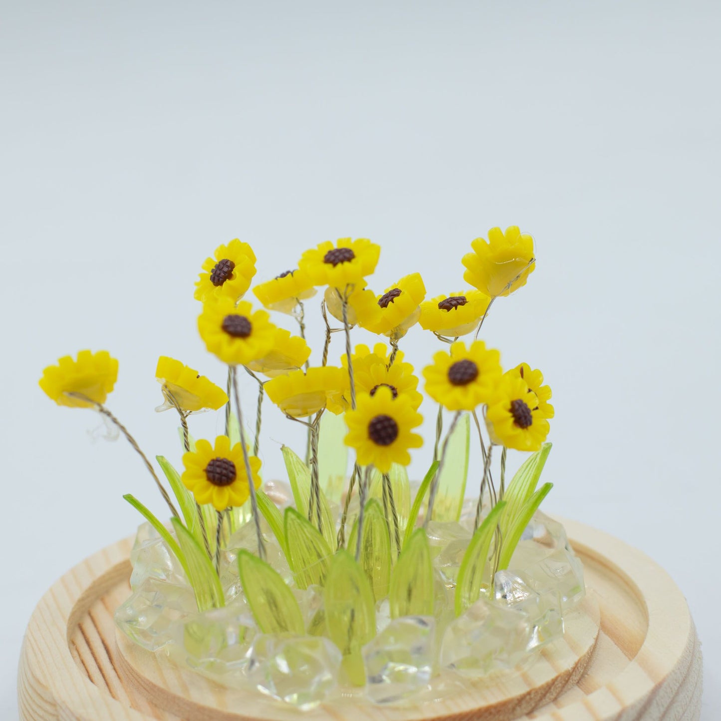 Gartenkuppel Floral Glow – 20 Sonnenblumen – USB-LED