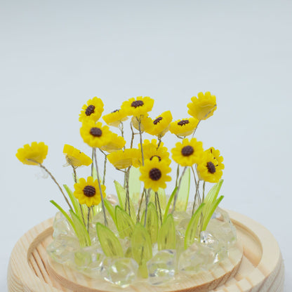 Gartenkuppel Floral Glow – 20 Sonnenblumen – USB-LED