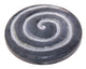 Assiette d'encens spirale en marbre noir 7 cm