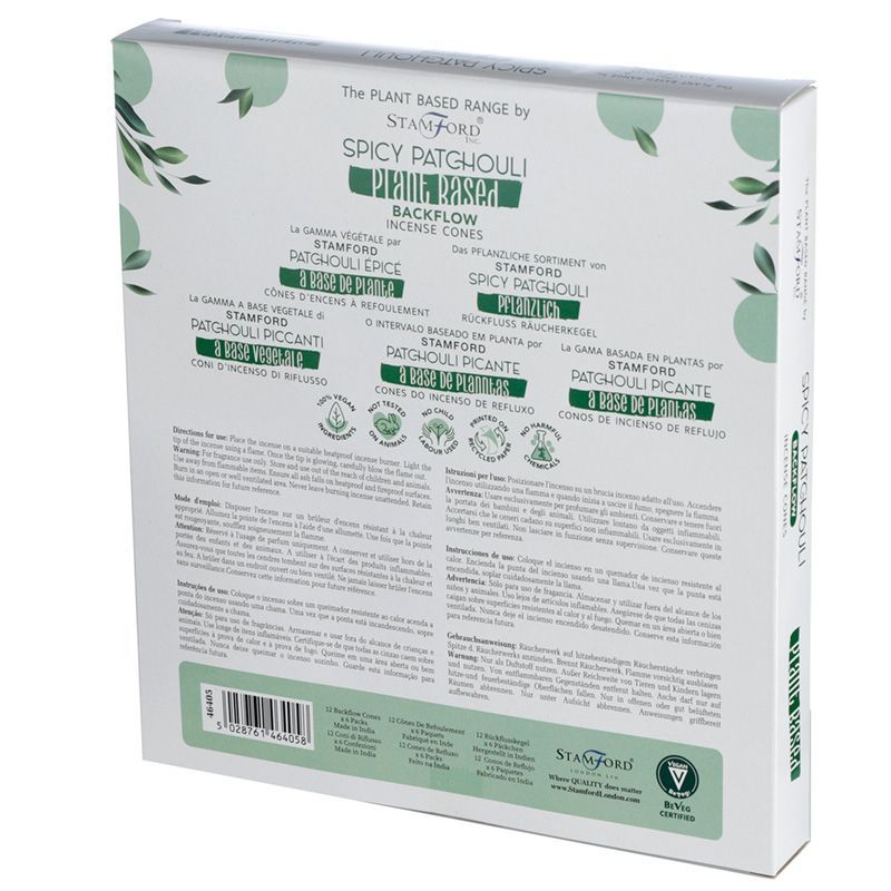 Cônes d'encens à reflux aux herbes - Patchouli épicé