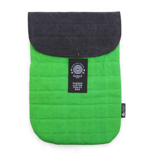 Gepolsterte Laptophülle - Froschgrün - 14 oz