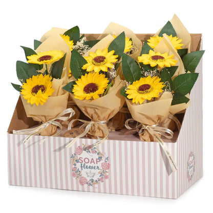 Seifenblume – Strauß aus zwei Sonnenblumen