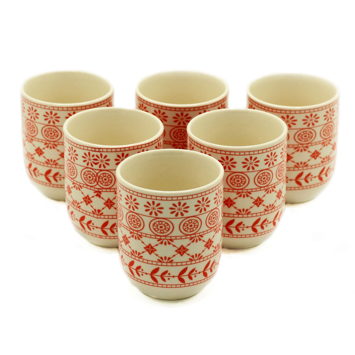 6 tasses à thé - Ambre