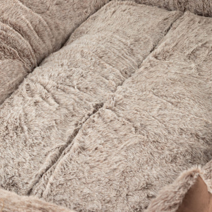PAW Bed – Oso de peluche marrón mediano – 70 × 55 × 18 cm