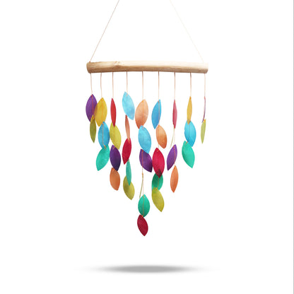 Carrillón de Madera - Hojas Arco Iris