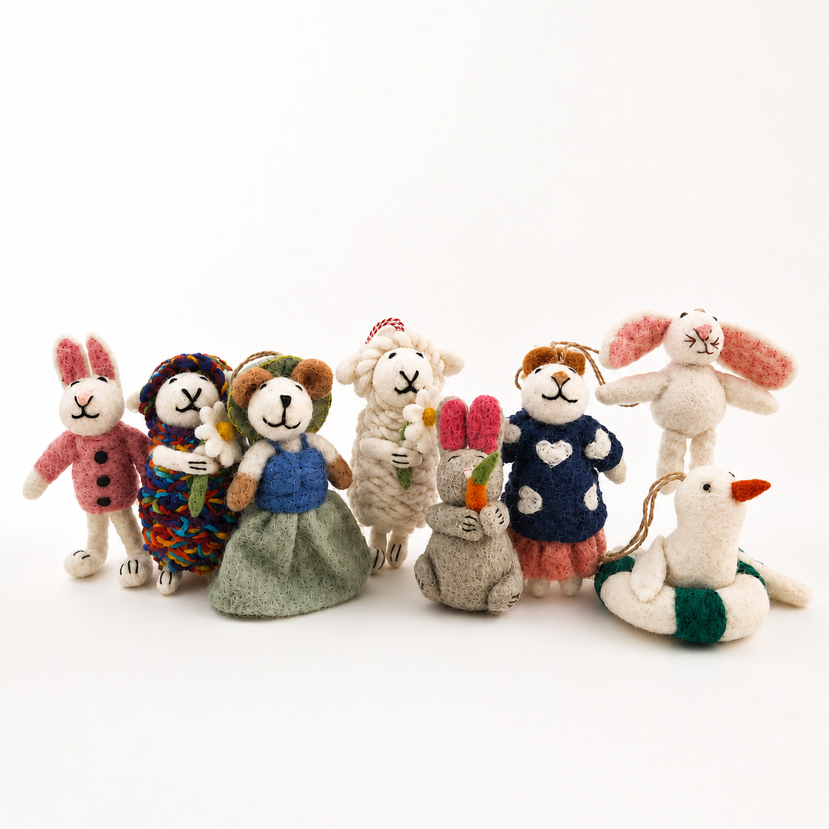 Colgantes de bolso de fieltro - Selección mixta (Más allá de los encantos adorables)