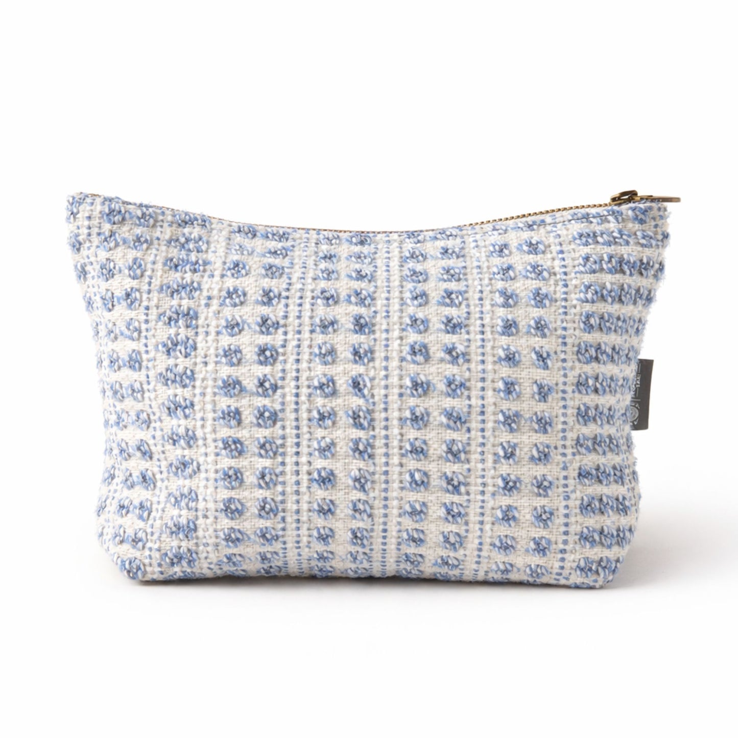 Nomad Sari Indian Jacquard Bolsa de aseo - Indigo Echo