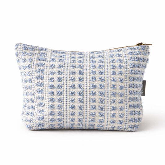 Nomad Sari Indianische Jacquard-Kulturtasche – Indigo Echo