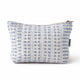 Jacquard Toiletry Bag - Indigo Echo