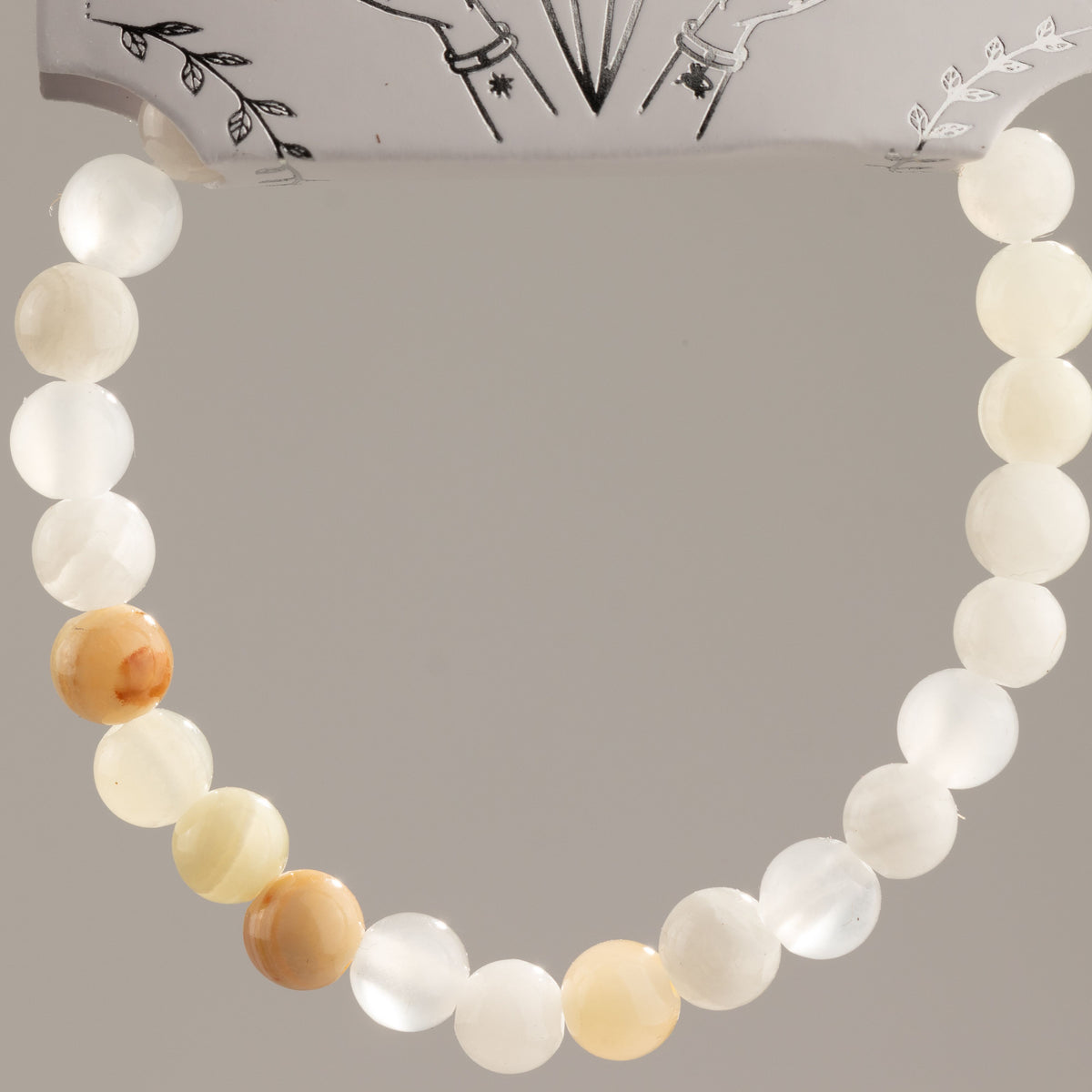 Mini Pulsera de Poder (17 cm x 6 mm) - Jade de la Luna