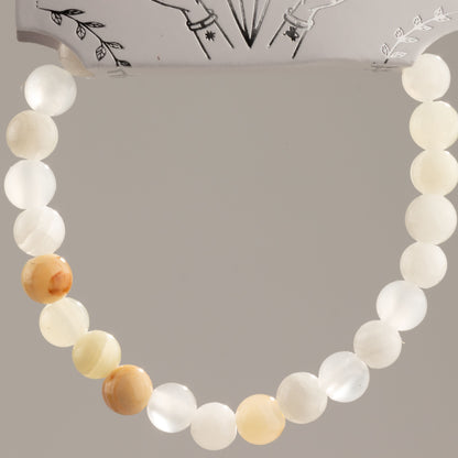 Mini Pulsera de Poder (17 cm x 6 mm) - Jade de la Luna