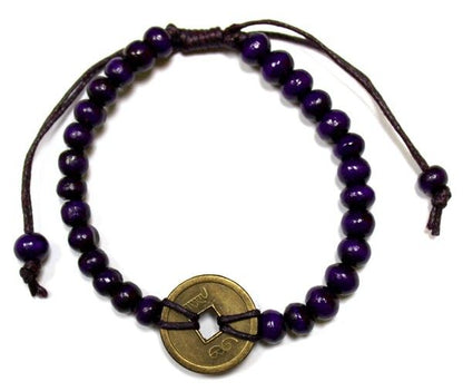 Pulsera Feng Shui Púrpura