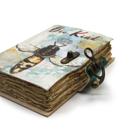 Cuaderno de cuero "Bee Kind"