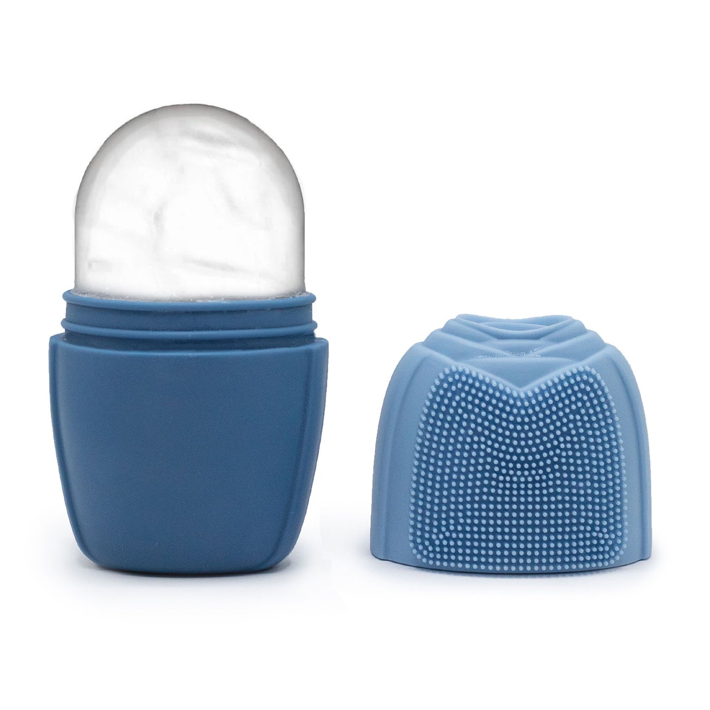 Rouleaux de glace en silicone pour le visage - Bleu
