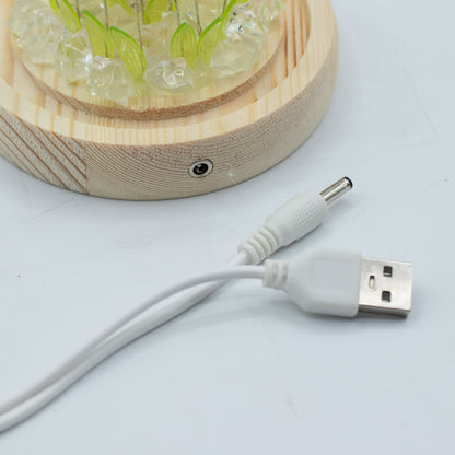 Gartenkuppel Floral Glow – 20 Sonnenblumen – USB-LED