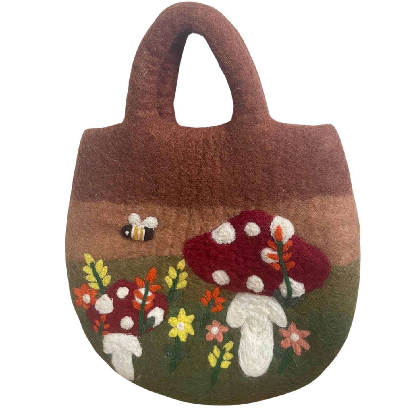 Sac de jardin en feutre pour champignons - 35 x 27 cm