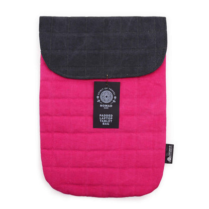 Housse rembourrée pour ordinateur portable - Rose vif - 14 oz