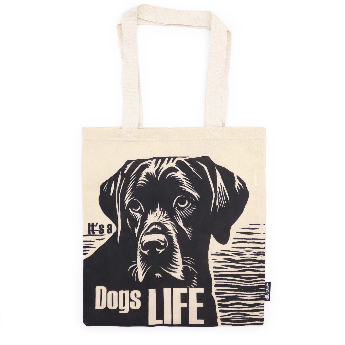 Iconic Basic Bag - Dog's Life - (40x36cm) - Natur 4oz