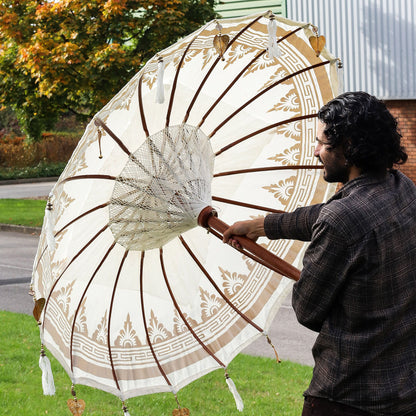 Sombrilla de patio Bali - Lona - Decoración natural - 1.5m