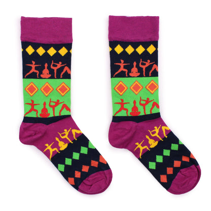 Chaussettes en bambou Hop Hare (P/M) - Poses de yoga