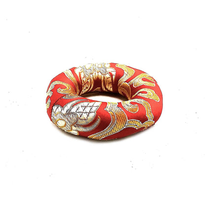 Coussin cerceau de 8 cm (pour bol chantant tibétain de 10 à 12 cm) - Rouge