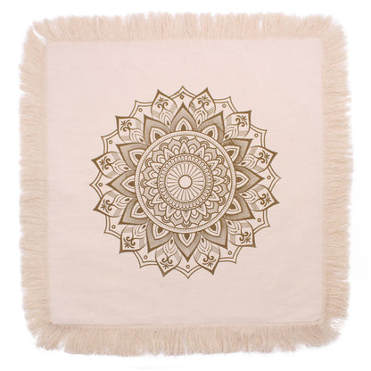 Cojín Lotus Mandala - 60x60cm - bronce