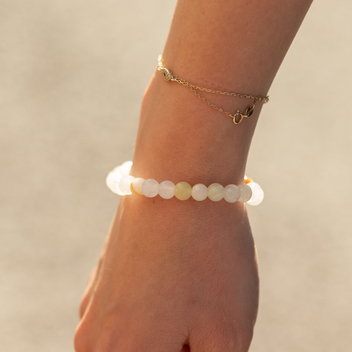 Mini Pulsera de Poder (17 cm x 6 mm) - Jade de la Luna