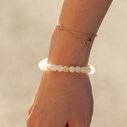 Mini Pulsera de Poder (17 cm x 6 mm) - Jade de la Luna