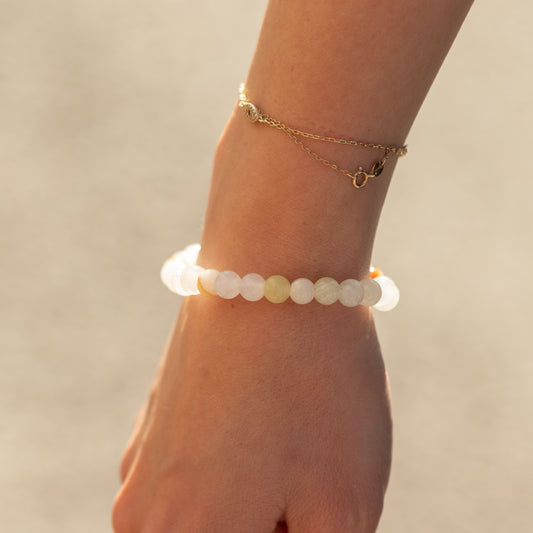 Mini Pulsera de Poder (17 cm x 6 mm) - Jade de la Luna