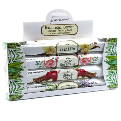 Set de regalo de incienso de jardín botánico - 4 fragancias surtidas