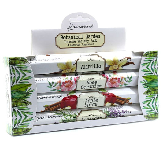 Botanischer Garten Räucherstäbchen-Geschenkset – 4 verschiedene Düfte