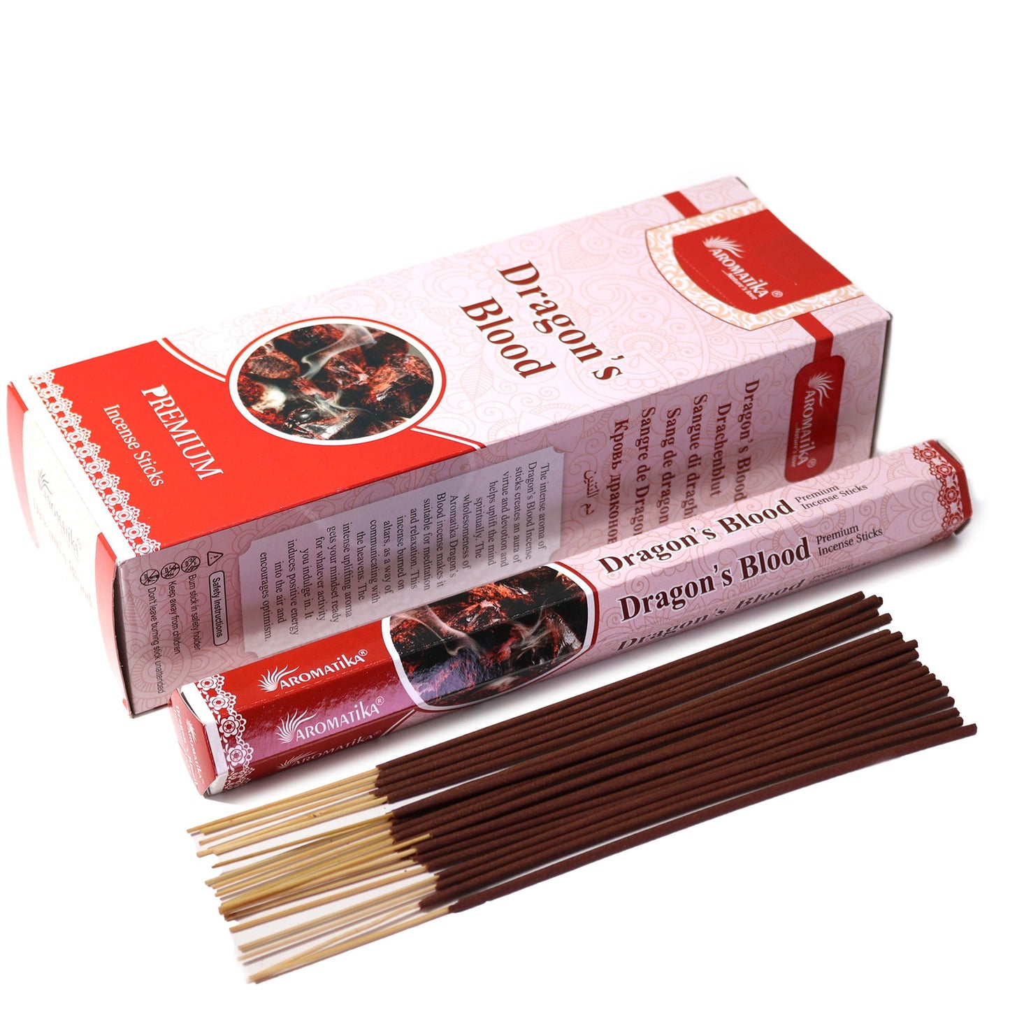 Encens hexagonal sans charbon Aromatika - Sang de dragon