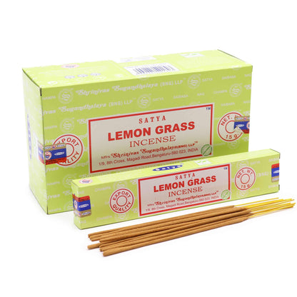Varillas de Incienso Satya 15gm - La hierba de limón