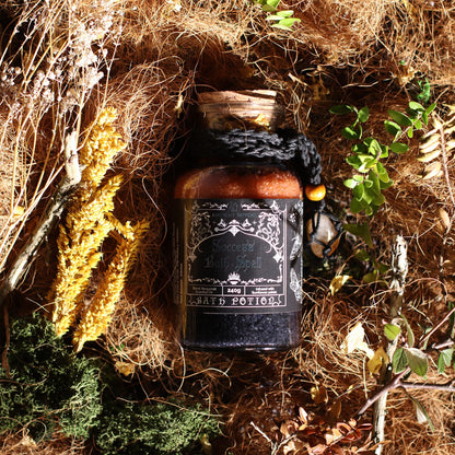 Potion de bain de sorcière ancienne et amulette en cristal de citrine - Succès