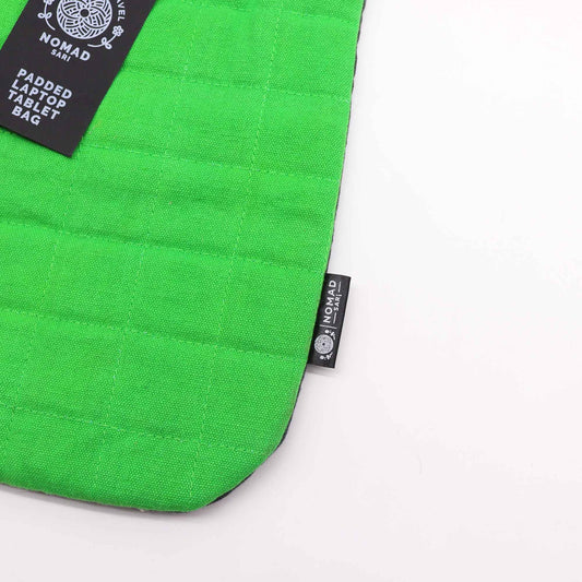 Gepolsterte Laptophülle - Froschgrün - 14 oz
