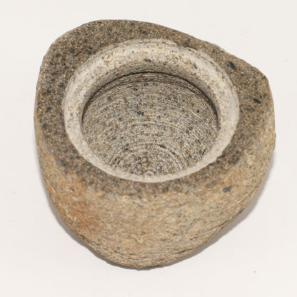 Pot de bouturage avec pierre de rivière naturelle - Moyen (environ 12x8 cm)